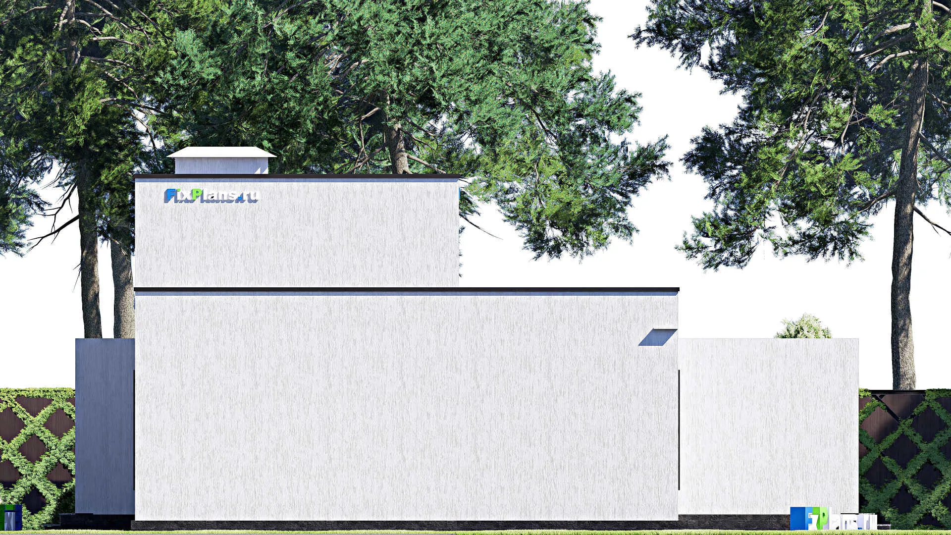 F-17369 - Проект двухэтажного дома 13 на 15, площадью 140 м² с террасой и 3 спальнями