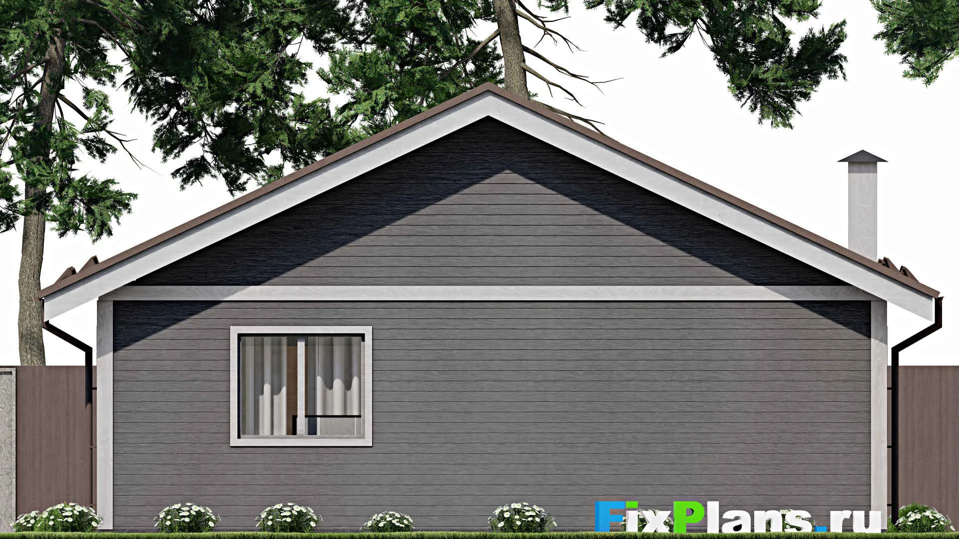 F-10061 - План одноэтажного дома 11 на 16, площадью 130 м² с 3 спальнями